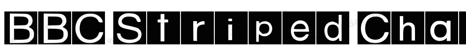 BBC Striped Channel Logos字体转换